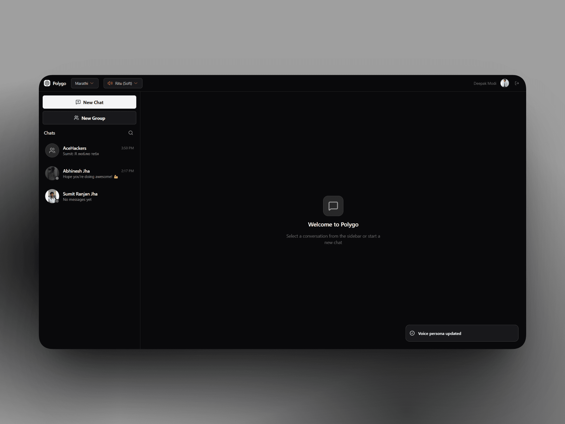 Polygo Chat Sidebar