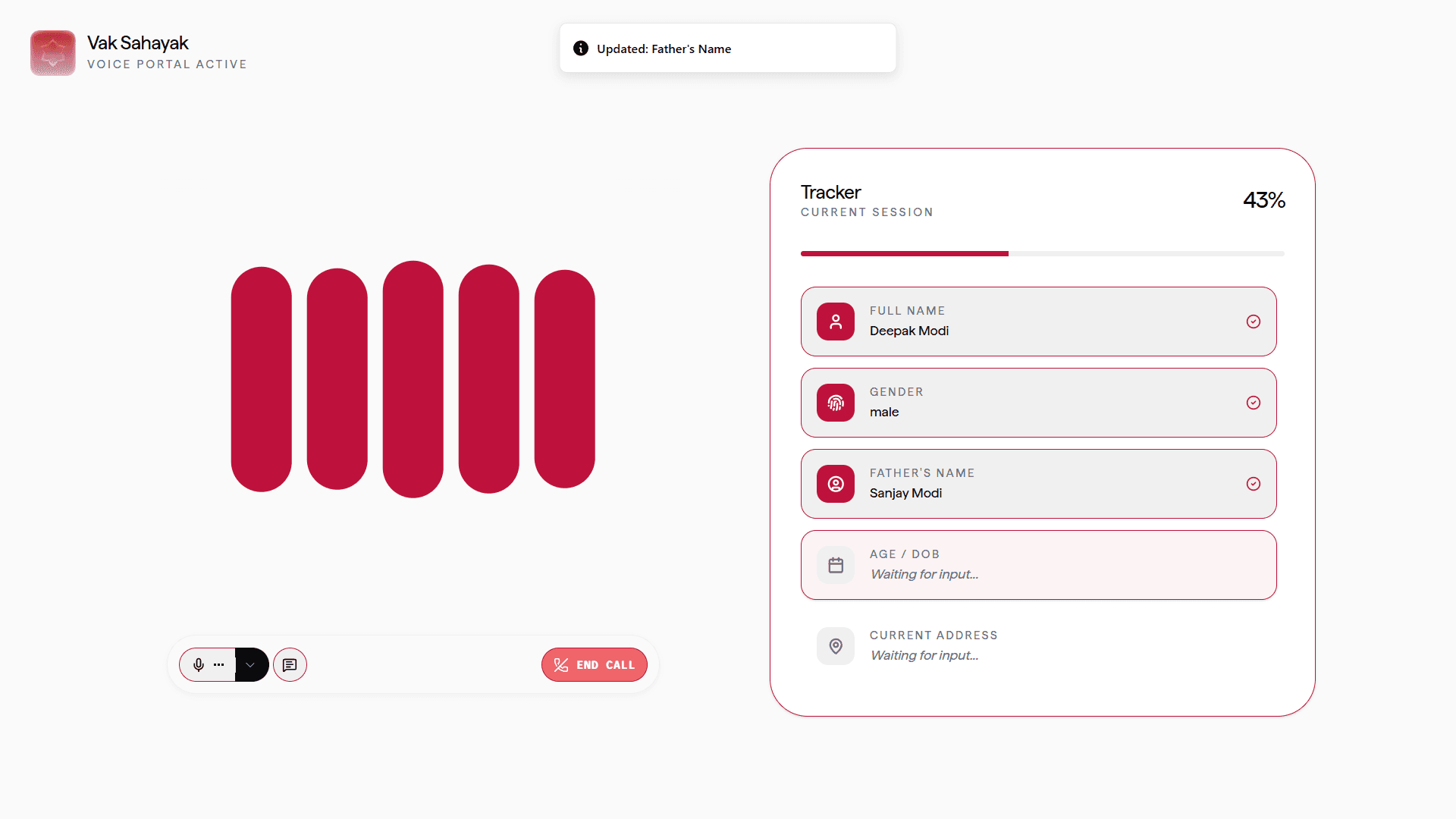 Live Form Filling